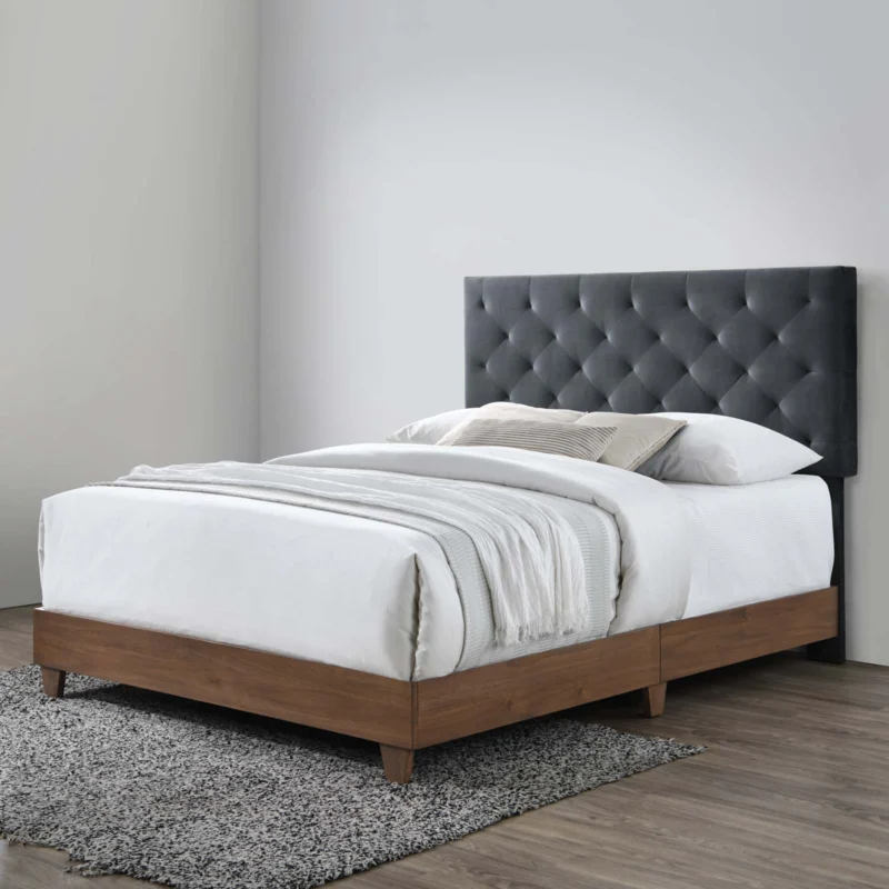 Modway Rhiannon Diamond Tufted Upholstered Performance Velvet Queen Bed - MOD-6147 | Beds | Modishstore - 1