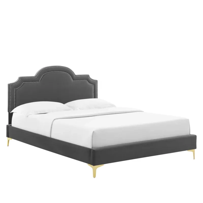Aviana Performance Velvet Twin Bed By Modway - MOD-6789 | Beds | Modishstore - 1