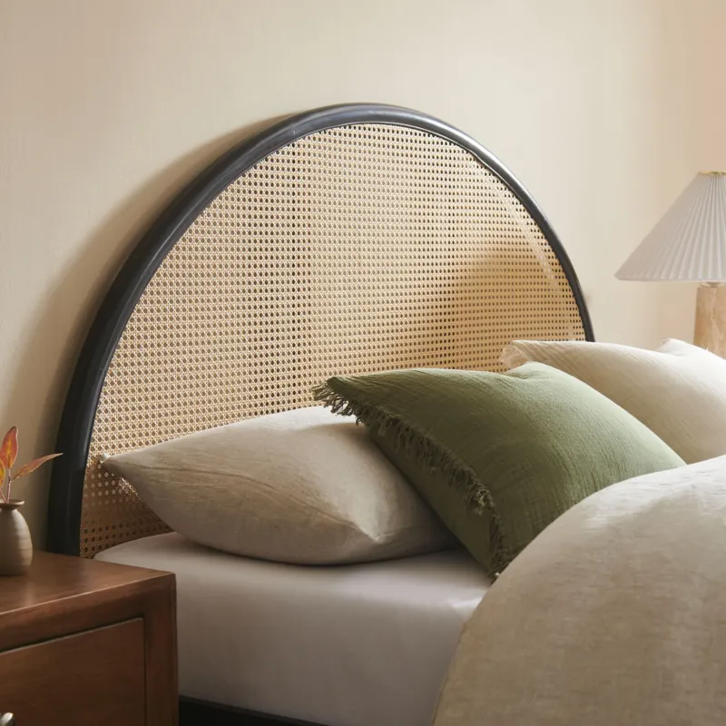 Odette Queen Arched Rattan Cane Platform Bed by Modway | Beds | Modishstore - 1