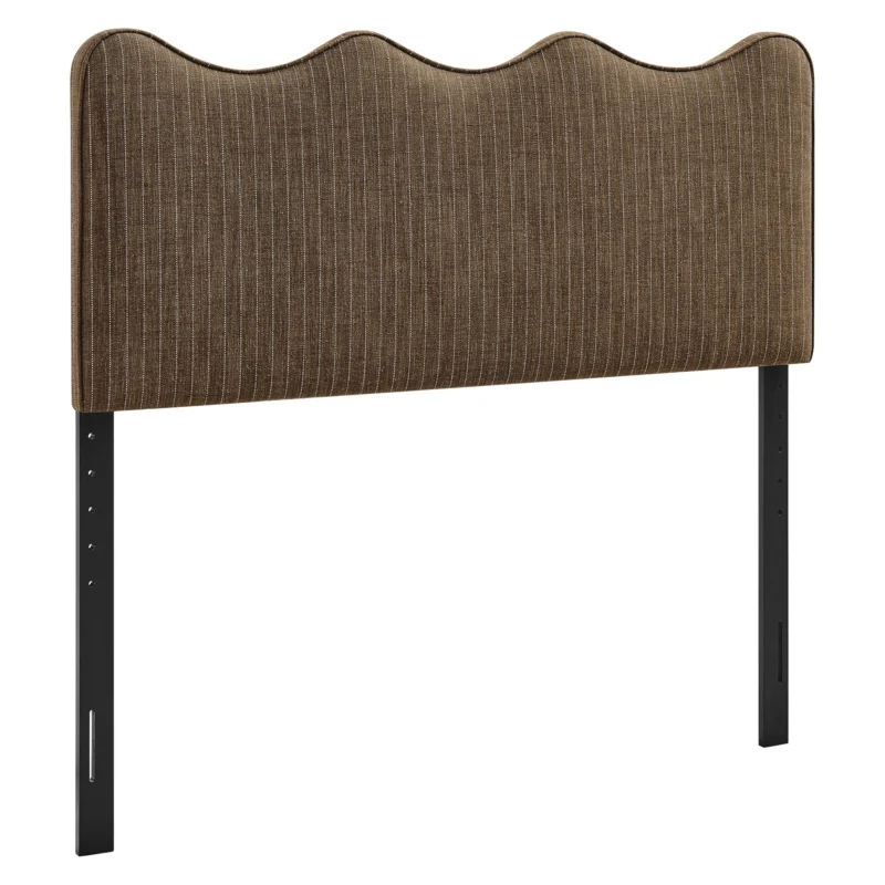 Athena Striped Fabric Upholstered Queen Size Headboard by Modway
