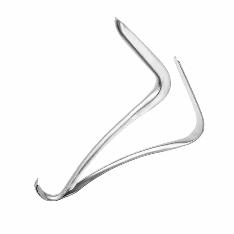 Vaginalspekulum nach Kristeller - gynäkologisches Untersuchungsinstrument mit halbrundem Spekulum - Med-Praxisbedarf