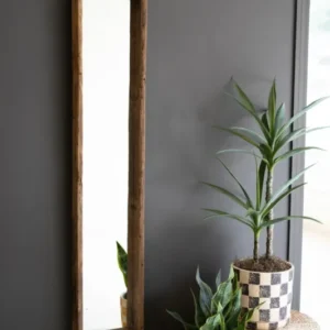 Recycled Wood Shadow Box Framed Mirror By Kalalou | Mirrors | Modishstore