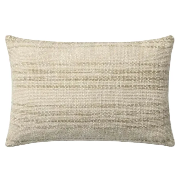 Laksh Pillow | Brigette Romanek X Loloi | Beige / Natural