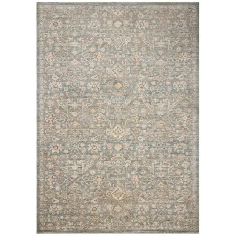 Palma Rug 05 | Chris Loves Julia × Loloi | Blue / Natural
