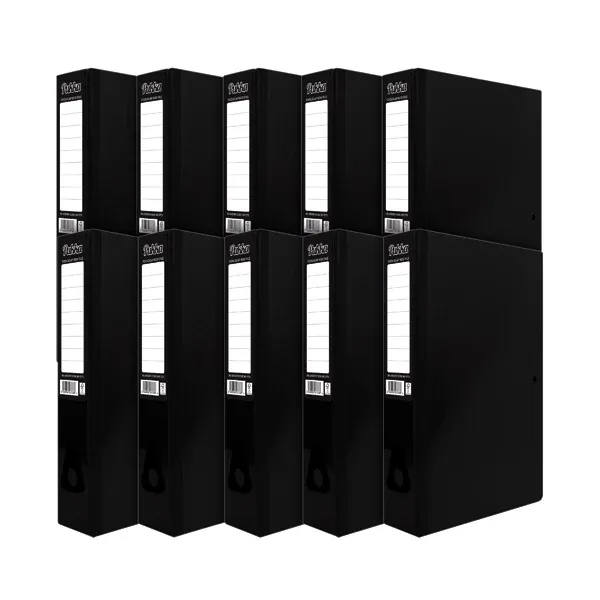 Pukka Brights Box File Foolscap Black (Pack of 10) BR-7773