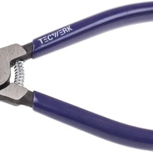 Sicherungsringzange A 01 für Wellen Ø 3-10 mm von TECWERK – 90° gewinkelte Spitzen, poliert