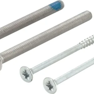 HOPPE Befestigungs-Set Sertos® G/G 50-55 mm – M5x65 + 4,0x60 Schrauben für Türgriff-Garnituren
