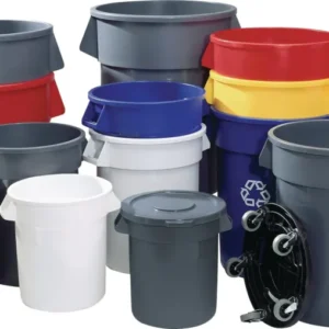 RUBBERMAID Stapeldeckel grau Ø 400 mm für 38 l Mehrzwecktonne – mit Schnappverschluss