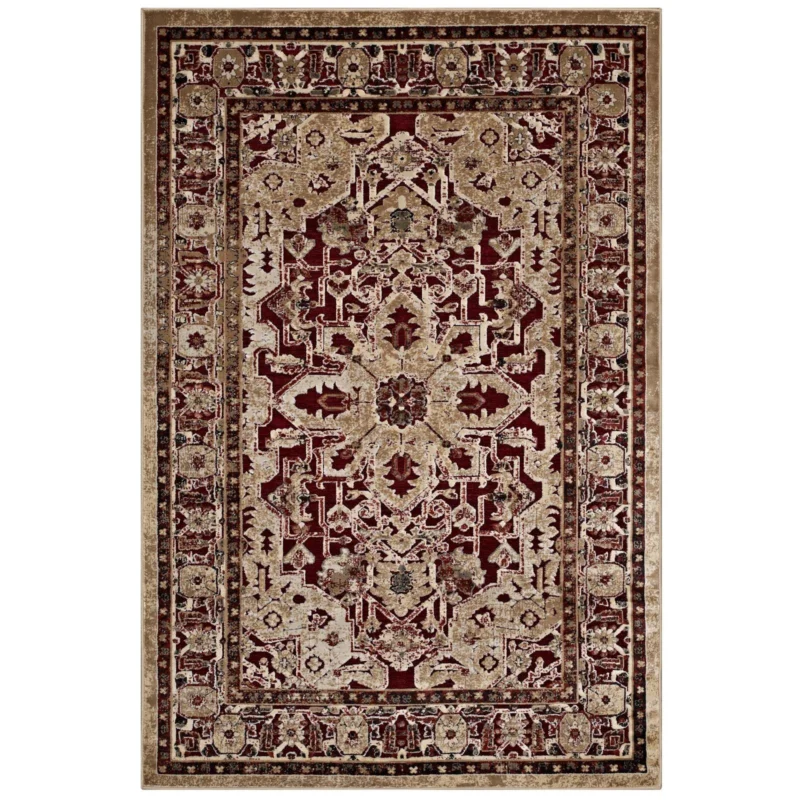 Modway Grania Ornate Vintage Floral Turkish 5x8 Area Rug - R-1096A-58 | Rugs | Modishstore - 1