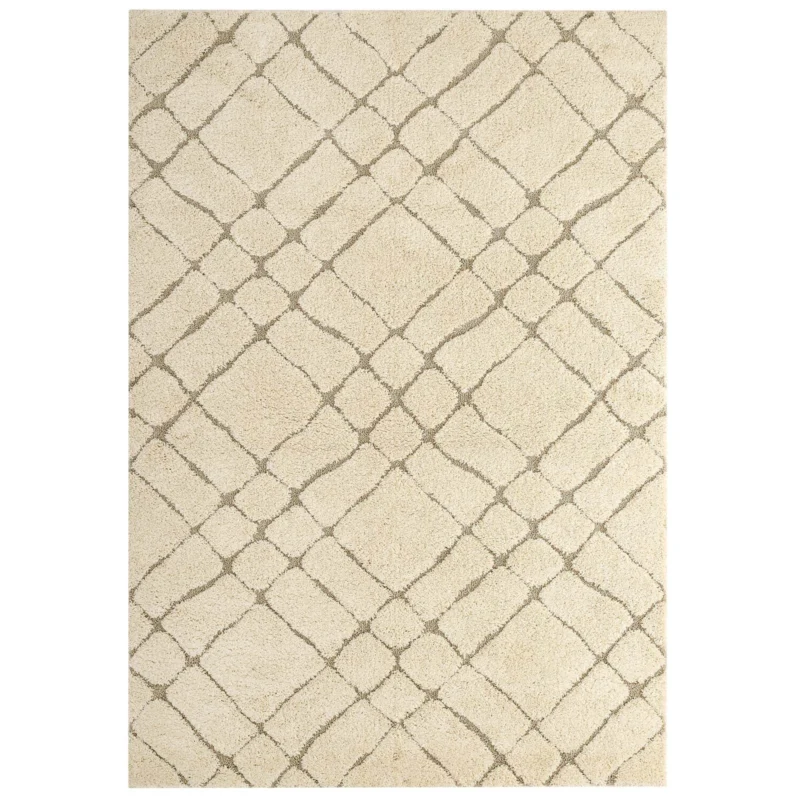Modway Jubilant Verona Abstract Geometric 5x8 Shag Area Rug - R-1149-58 | Rugs | Modishstore - 1