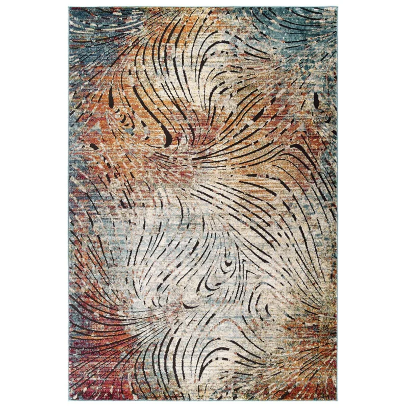 Modway Tribute Ember Contemporary Modern Vintage Mosaic 5x8 Area Rug - R-1193-58 | Rugs | Modishstore - 1
