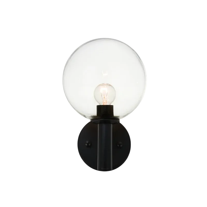 Cosmo Wall Sconce | Black / Clear