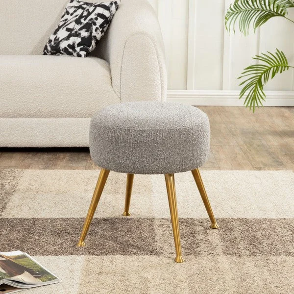 Safavieh Anna Ottoman - Light Gray | Ottomans | Modishstore