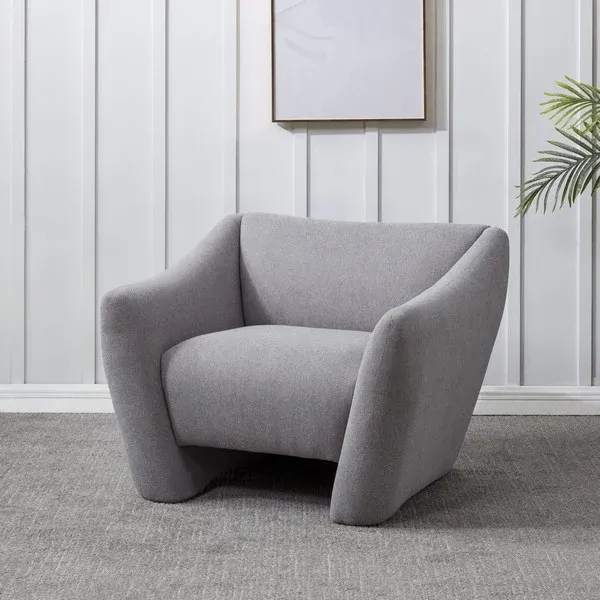 Safavieh Stefanie Modern Accent Chair - Light Gray | Accent Chairs | Modishstore