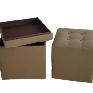 Screen Gems Valencia Canvas Ottoman With Storage - SGT0A2/3 | Ottomans | Modishstore