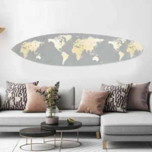 Screen Gems Around The World Surfboard Wall Art SGW91906 | Wall Art | Modishstore