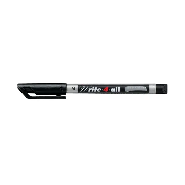Stabilo Write-4-all Permanent Marker Medium 1.0mm Black (Pack of 10) 146/46