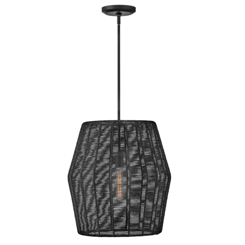Luca 20" Convertible Pendant | Black