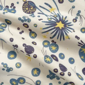 Solaris Linen Cotton Fabric Denim Blue
