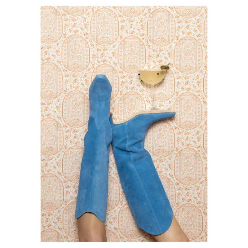Pattern Play - Blue Boots Print