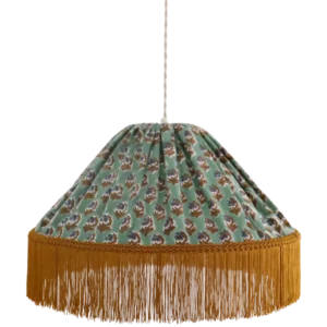 Conical Pendant Light Bella Printed “Bohemian Flora”