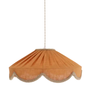 Cosette 'Caramel' Solid Color Floral Shaped Pendant Light