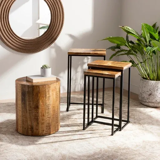 Surya Nesting Table Set - TOE002-SET | Nesting Tables | Modishstore