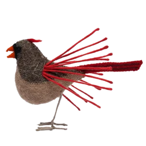 Felt Bird, Cardinal Courtship by Gold Leaf Design Group | Outdoor Decor | Modishstore