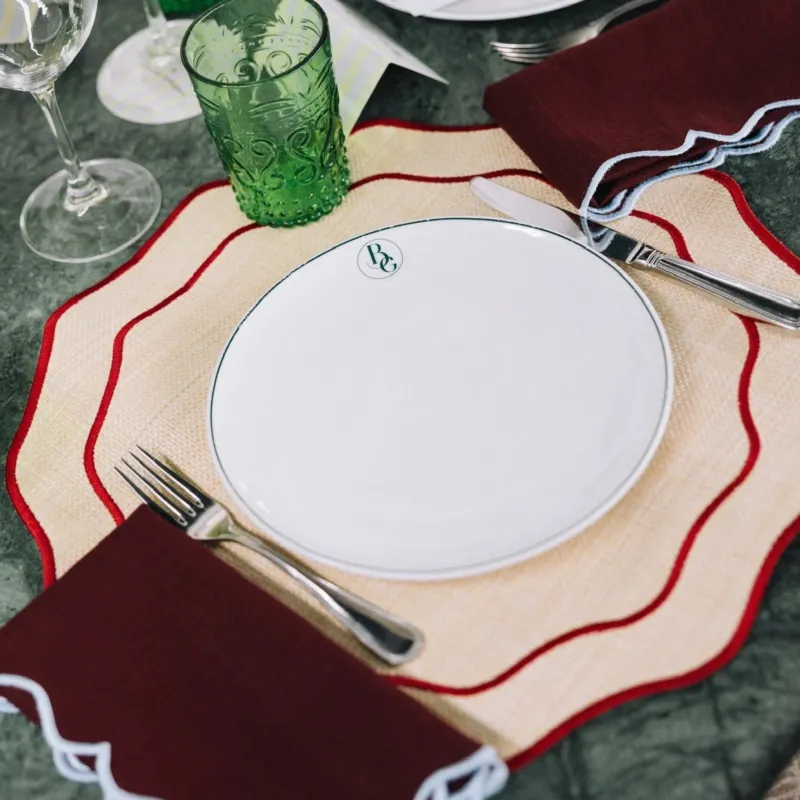 Placemat Orla, Vanessa Martins, Raffia with Palm Tree