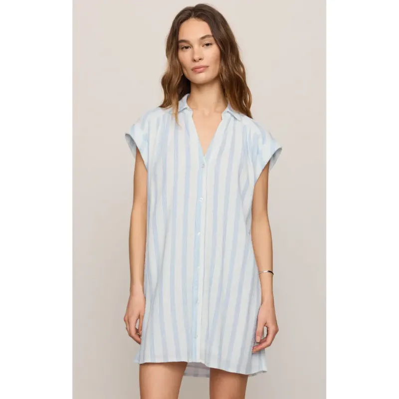 Spellbound Striped Gauze Dress | Sea Salt