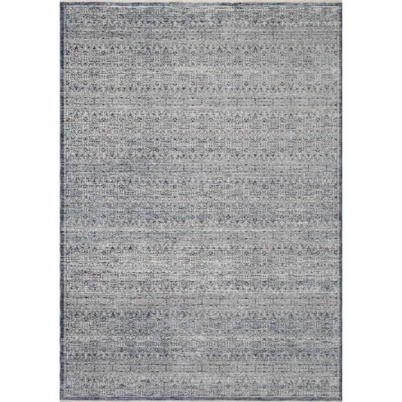 Zuma Rug 01 | Amber Lewis X Loloi | Denim / Ivory