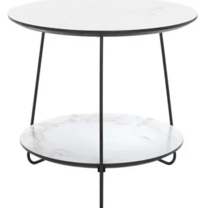 Safavieh Avani Round Side Table - White | Side Tables | Modishstore