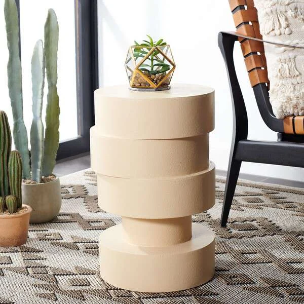 Safavieh Tyce Accent Table - Cream | Accent Tables | Modishstore