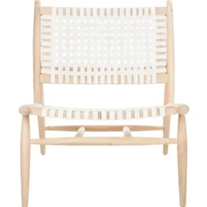 Safavieh Soleil Leather Woven Accent Chair | Accent Chairs | Modishstore - 1