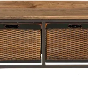 Safavieh Noah 2 Drawer Wooden Storage Bench | Benches | Modishstore - 1