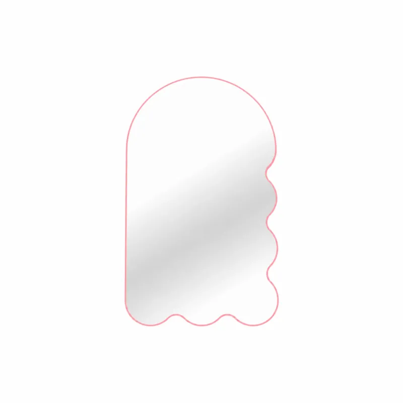 Large Asymmetrical Arched Wall Mirror by oitoproducts - Beige Archvyli R6