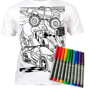 Splat Planet PYO T-Shirt: Cars (Size 9-11 Years)