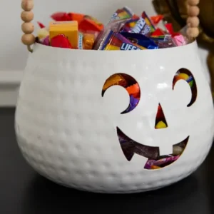 Charming Pumpkin Basket Set of 2 By Accent Decor | Planters, Troughs & Cachepots | Modishstore - 1