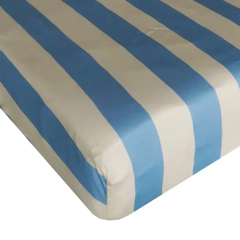 Fitted Sheet made with Liberty Fabric VACATION STRIPE - Coco & Wolf