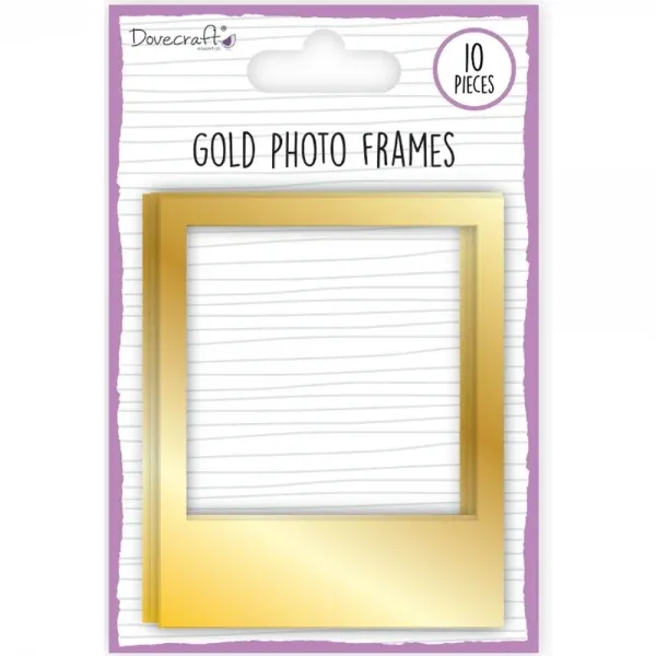 Dovecraft Photo Frames - Gold (10 Pieces)