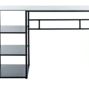 Safavieh Xyla 3 Shelf Glass Top Desk | Desks | Modishstore - 1