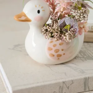 Ducky Pot Set of 4 By Accent Decor | Planters, Troughs & Cachepots | Modishstore - 1