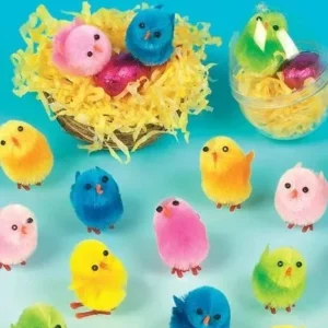 Coloured Mini Fluffy Chicks (Pk 12)
