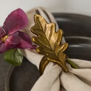 English Oak Napkin Ring Set of 8 By Accent Decor | Planters, Troughs & Cachepots | Modishstore - 1