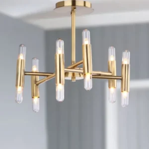 Safavieh Fidelma Flush Mount - Gold | Ceiling Lamps | Modishstore