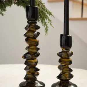 Foundation Candleholder Set of 2 By Accent Decor | Candle Holders | Modishstore - 1