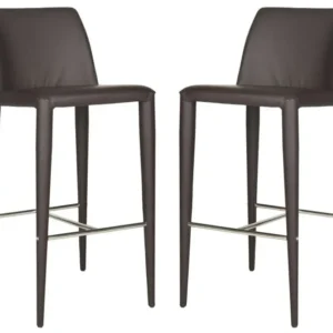 Safavieh Garretson Counter Stool Set Of 2 - Brown | Counter Stools | Modishstore