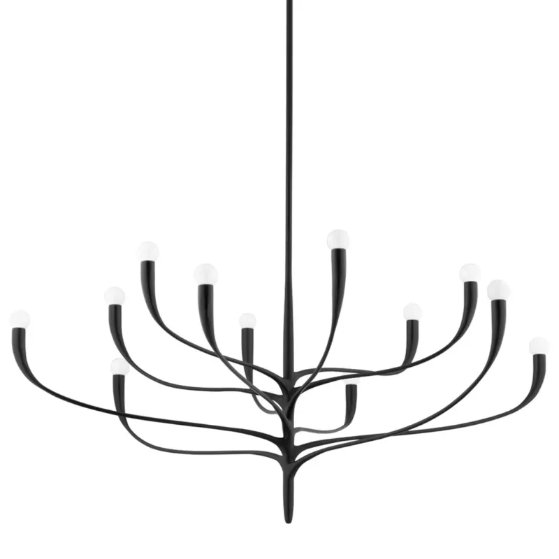 Labra 52" Chandelier | Aged Iron