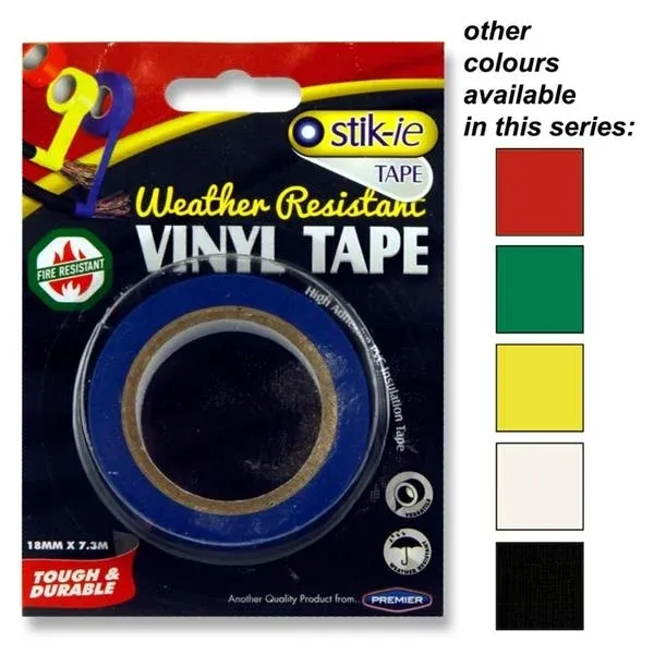 STICKIE VINYL TAPE 18MM X 18YDS