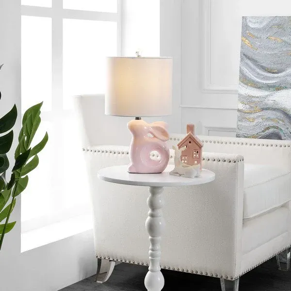 Safavieh Ruby Rabbit Lamp - Pink | Table Lamps | Modishstore